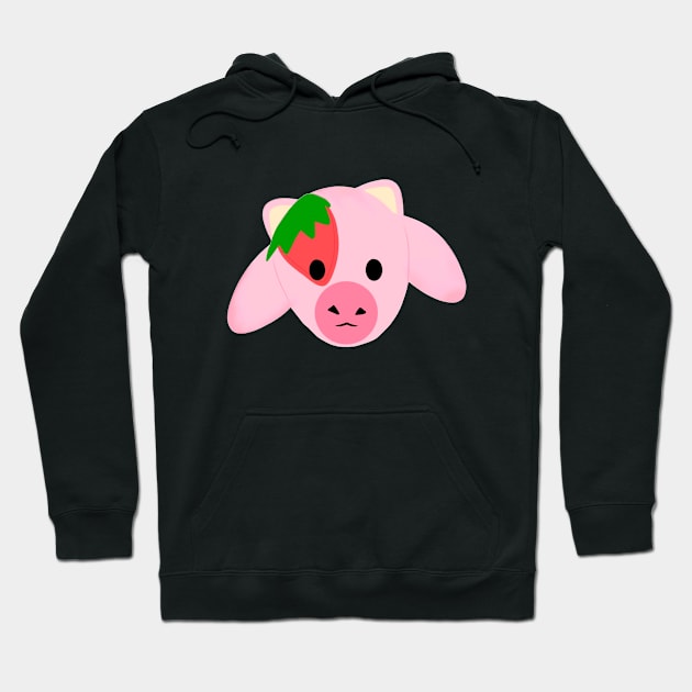 Strawberry cow    -  cottagecore Hoodie by uchix